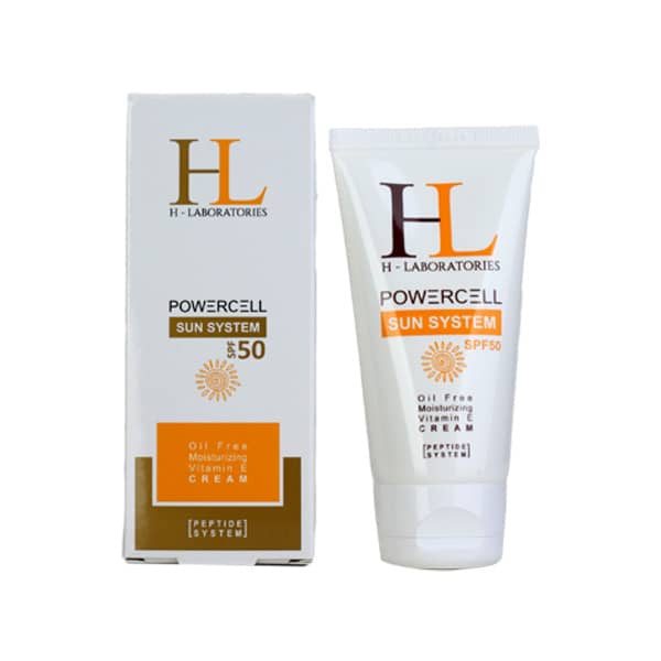 کرم ضد آفتاب بی رنگ spf 50  اچ ال HL